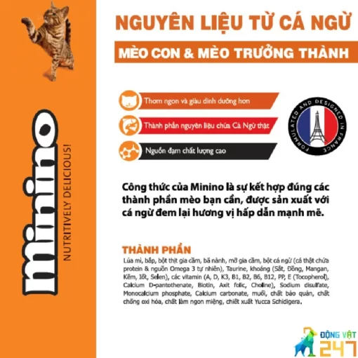 Thức ăn cho mèo Minino