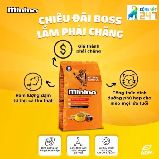 Thức ăn cho mèo Minino